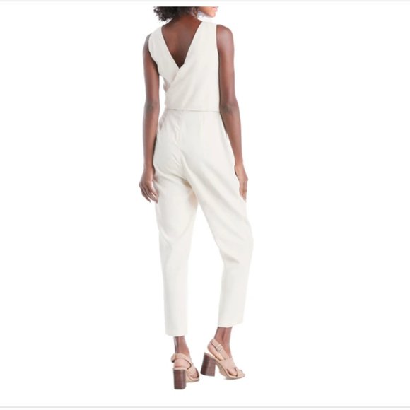 NWOT Revolve 1. State Cream Wrap Front Jumpsuit - Picture 3 of 8